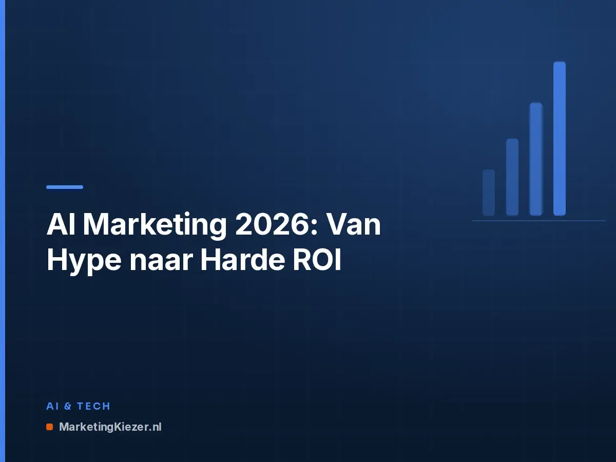AI Marketing 2026: Van Hype naar Harde ROI