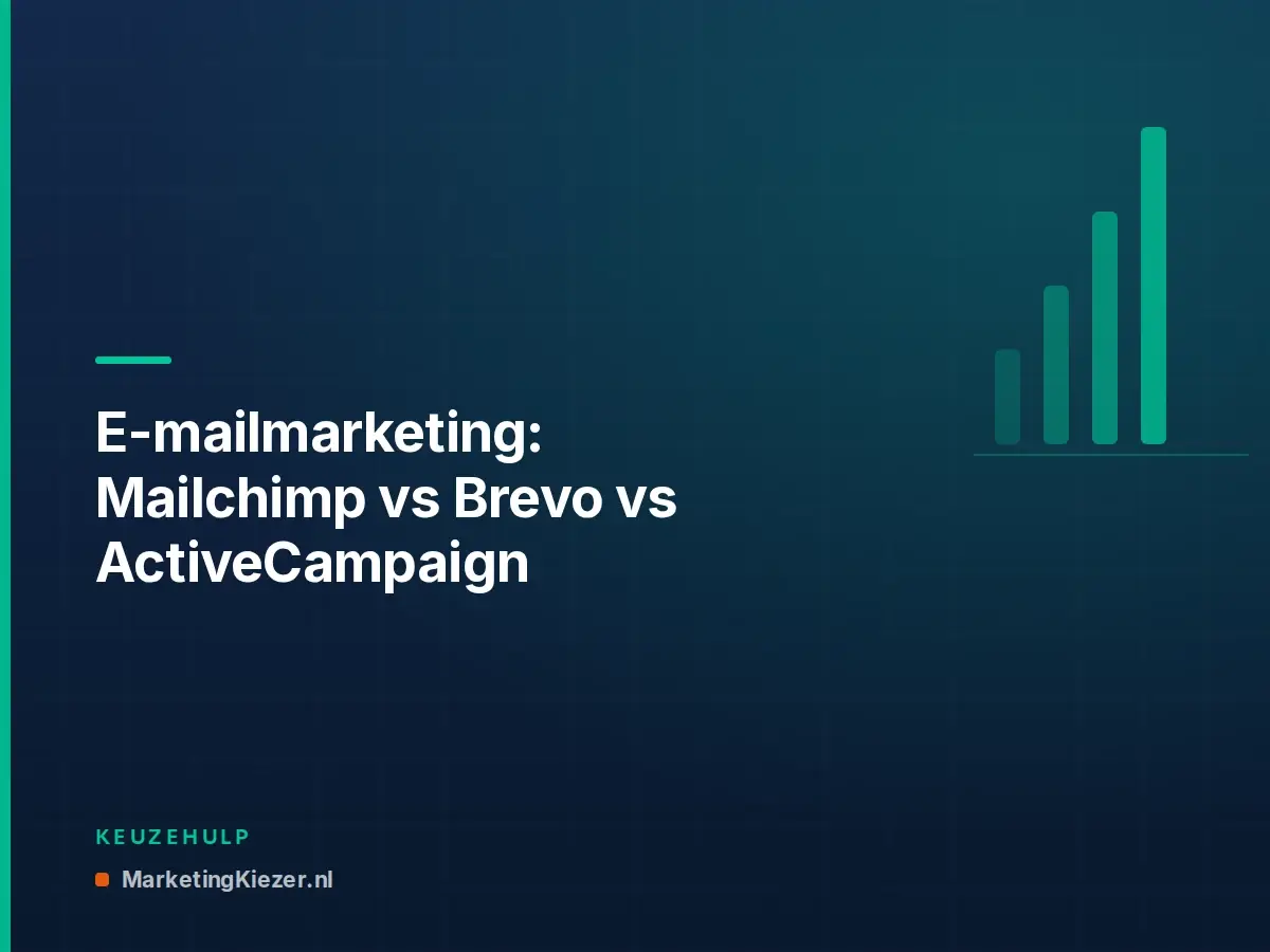 E-mailmarketing: Mailchimp vs Brevo vs ActiveCampaign